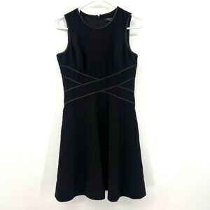 White House Black Market Black Sleeveless Dress Women's 6P